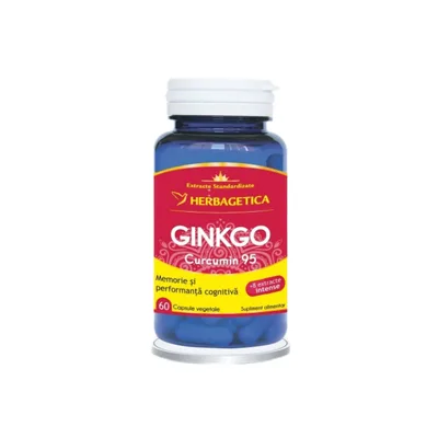 Ginkgo + Curcumin95, 30 capsule, Herbagetica