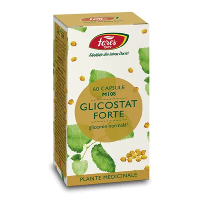 Glicostat Forte M108, 60 capsule, Fares