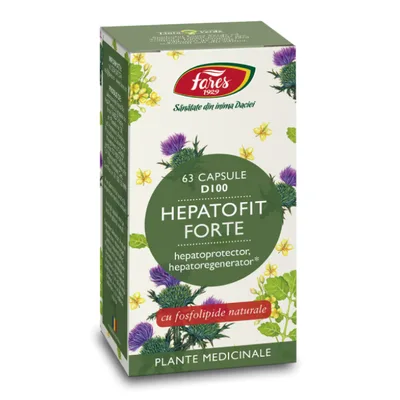 Hepatofit forte, 63 capsule, Fares