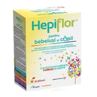 Hepiflor probiotic pentru bebelusi si copii, 10 plicuri, Terapia