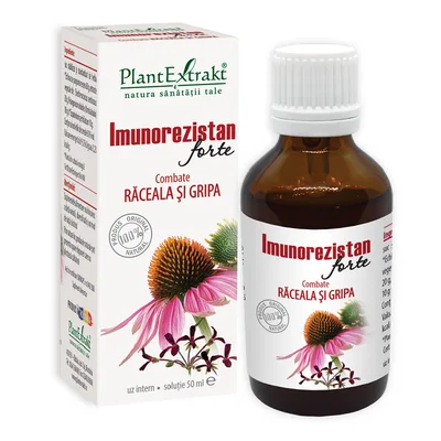 Imunorezistan Forte raceala si gripa, 50 ml, Plant Extrakt