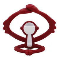 Inel gingival din silicon Maimutica, Chimney Red, Mombella