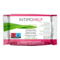 Servetele umede pentru igiena intima Aloe vera, 20 servetele, IntimoHelp