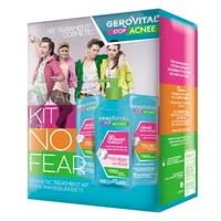 Pachet Stop Acnee Gel spumant purifiant, 150 ml + Crema-gel Sebum Control, 50 ml + Crema ultra-activa, 15 ml, Gerovital