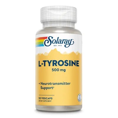 L-Tyrosine 500 mg Solaray, Secom | 50 capsule