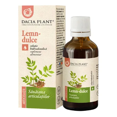 Tinctura de lemn dulce, 50ml, Dacia Plant