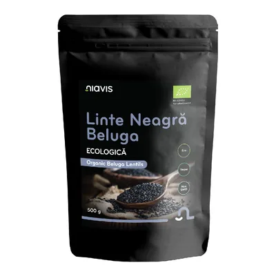 Linte neagra Beluga Bio, 500 g, Niavis