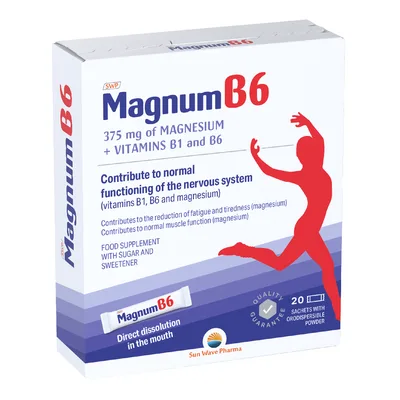 Magnum B6, 20 plicuri – Sun Wave Pharma