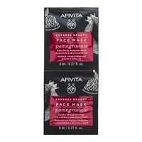 Masca de fata revitalizanta cu extract de rodie, 2*8 ml, Apivita