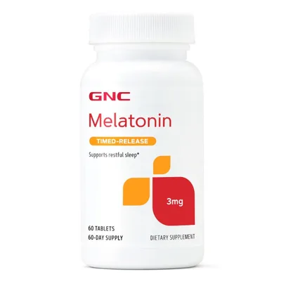 Melatonina, pentru somn odihnitor, 60 tablete, GNC
