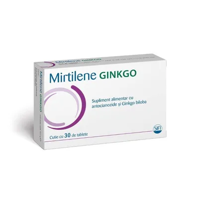 Mirtilene Ginkgo, 30 tablete, SIFI