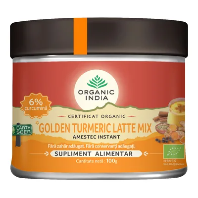 Golden Turmeric Latte Mix, 100 g, Organic India
