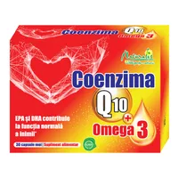 Coenzima Q10 + Omega 3, 30 capsule moi, Naturalis