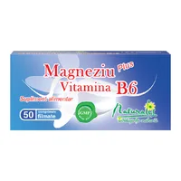 Magneziu + Vitamina B6,  20 comprimate efervescente, Naturalis