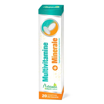 Multivitamine si minerale, 20 comprimate efervescente, Naturalis