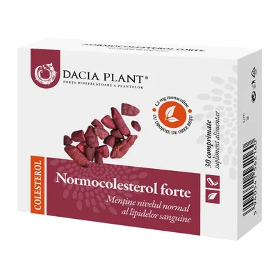 Normocolesterol forte, 60 comprimate, Dacia Plant