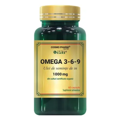 Pachet Omega 3-6-9 1000mg, 60 + 30 capsule, Cosmopharm