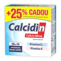 Calcidin 600 mg, 20 comprimate, Zdrovit
