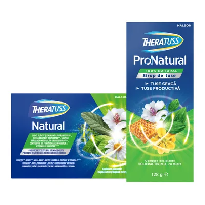 Pachet Theratuss ProNatural sirop + Theratuss Natural tablete