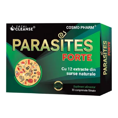 Parasites Forte Total Cleanse®, 30 comprimate, Cosmopharm
