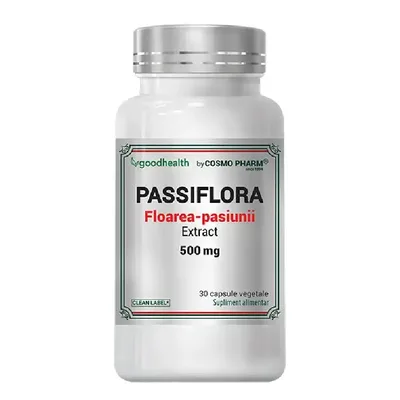 Passiflora Extract, 500 mg, 60 comprimate, Cosmo Pharm