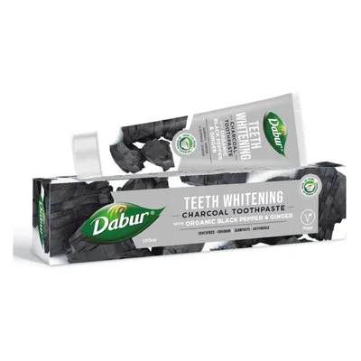 Pasta de dinti pentru albire cu Carbune Activ, fara fluor, 100 ml, Dabur