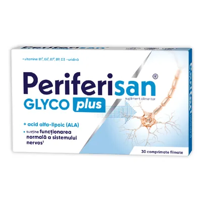 Periferisan Glyco Plus, 30 comprimate filmate, Zdrovit