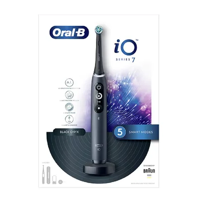 Periuta de dinti electrica iO7, Bluetooth, Curatare 3D, 5 programe, 1 capat, negru, ORAL-B