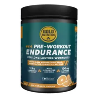 Aminoacizi pulbere Pre Work Out Endurance cu aroma de portocale, 300 g, Gold Nutrition
