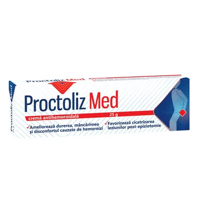 Crema antihemoroidala Proctoliz Med, 25 g, Fiterman Pharma