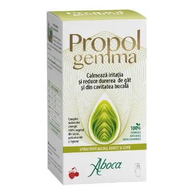 Propolgemma Spray fara alcool pentru adulti si copii, 30 ml, Aboca