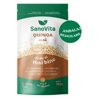 Quinoa alba, punga cu zipper, 250g, Sanovita