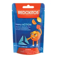 Jeleuri cu vitamina C Redoxitos Triple Action, 60 jeleuri, Bayer