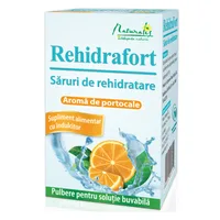 Saruri de rehidratare aroma portocale, Rehidrafort, 10 plicuri, Naturalis