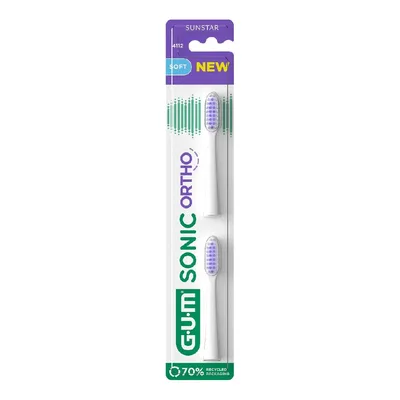 Set Rezerve Periuta Sonic Ortho, alb-mov, Sunstar GUM