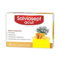 Salviasept Acut, 12 comprimate, Zdrovit