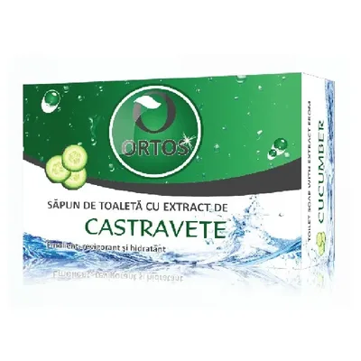 Sapun cu extract de castravete, 100 g, Ortos