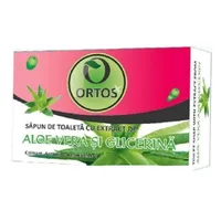 Sapun aloe vera si glicerina, 100 g, Ortos