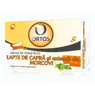 Sapun cu lapte de capra si extract de morcovi,100g, Ortos