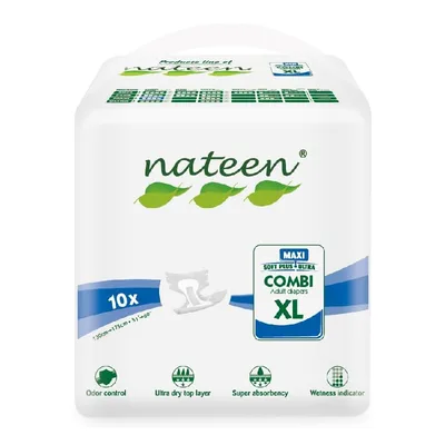 Scutece pentru adulti Combi Maxi Line, marimea XL, 10 bucati, Nateen