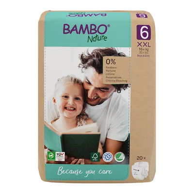 Scutece Ecolabel, marimea 1, 2-4 kg, 22 bucati, Bambo Nature