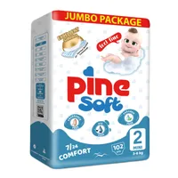 Scutece mini Soft, 3-6 kg, 52 bucati, PINE