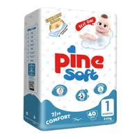 Scutece pentru nou nascut Soft, 2-5 kg, 81 bucati, PINE
