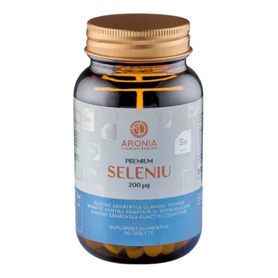 Premium Seleniu la 200µg, 90 tablete, Aronia Charlottenburg