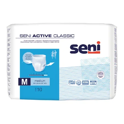 Scutece pentru adulti tip chilot Active Classic Medium, 30 bucati, Seni