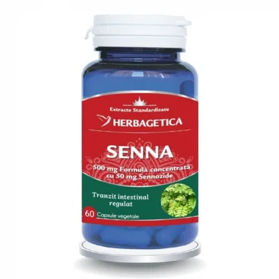 Senna, 30 capsule, Herbgetica