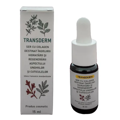 Ser colagen pentru hidratarea si regenerarea unghiilor, 15 ml, Transderm