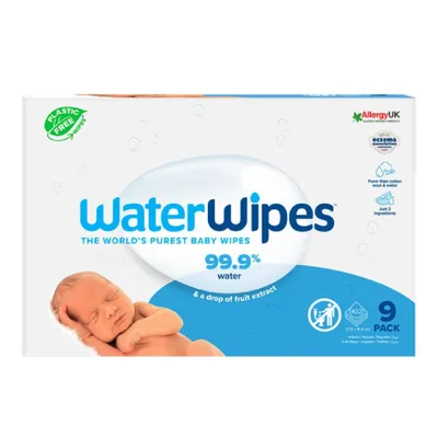 Servetele umede 3 pachete*48 bucati, 144 bucati, Water Wipes