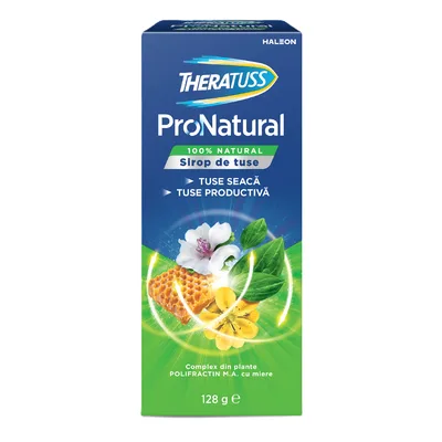 Sirop de tuse Theratuss ProNatural, 128 g, Haleon