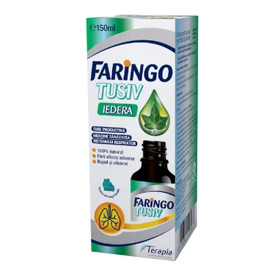 Faringo Tusiv Iedera, sirop, 150 ml, Terapia